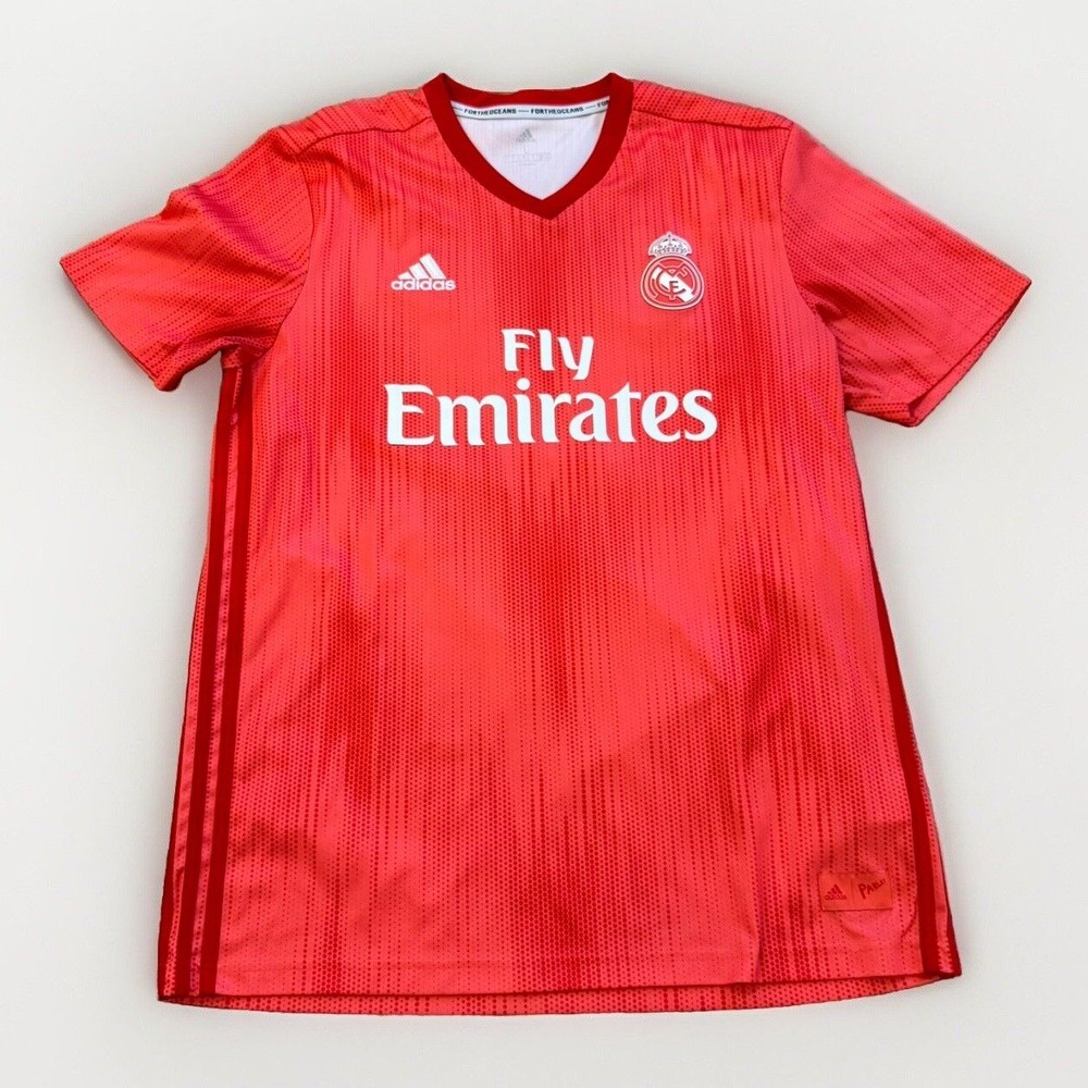 adidas Real Madrid Soccer Jersey  Mens L 2018/19 Kit PARLEY Football